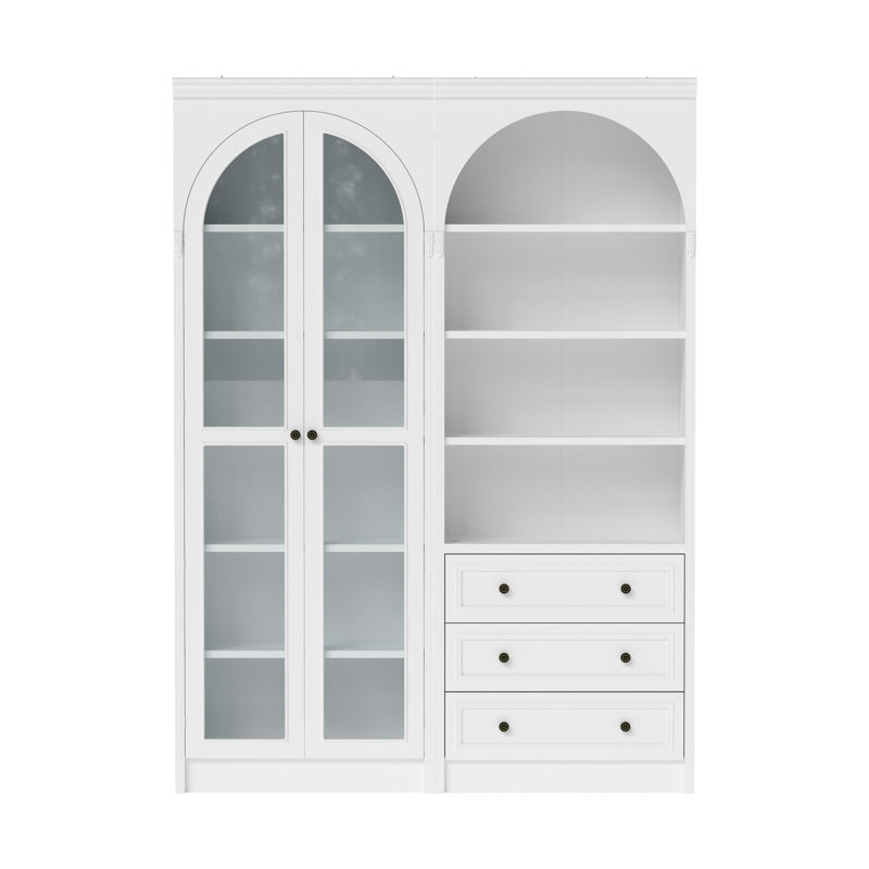 Vitrine arquée 86,6 "H x 63"