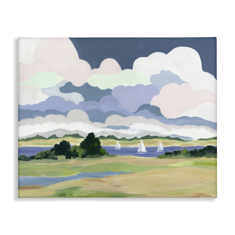 "Billowing Clouds Countryside", art mural par Jennifer Brinley, H 30 po x l 40 po