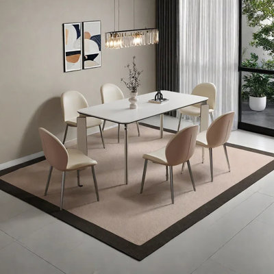 Modern simple and light luxury dining table