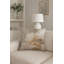 Beige Brushstroke Floral Linen Euro Pillow 26x26 with Down Insert-249106115-249106117-249106120