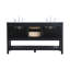 Ensemble de meuble-lavabo double 60 po Bonsai-24949962