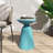 Outdoor Metal End Table -Large-1119095376