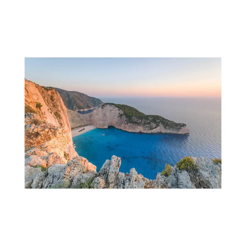 Navagio Shipwreck Beach, Zante, Greece by Matteo Colombo - Wrapped Canvas Print, 101.6 cm H x 66.04 cm W x 1.91 cm D
