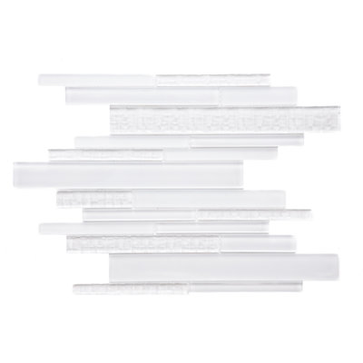 Karma Straight Edge Glass Mosaic Sheet Tile