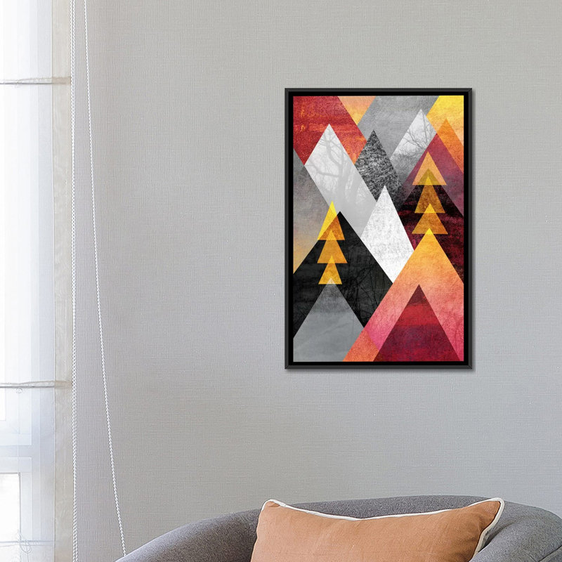 «Mountaintops» par Elisabeth Fredriksson - Estampe numérique sur toile tendue avec châssis, H 26 po x l 18 po x P 1,5 po