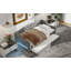 Lit de jour tapissier simple TG avec ceinture et gigogne à DEL-331437065