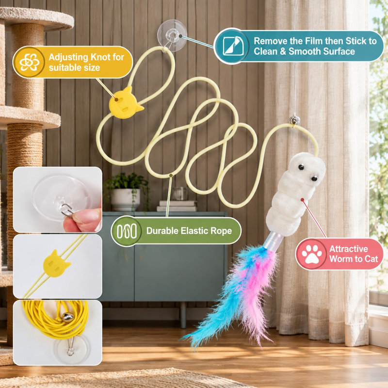 0.98 " H Cat Toys