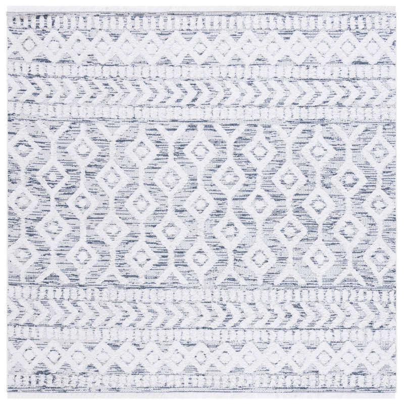 Buz Performance Geometric Rug, Square 6'4"