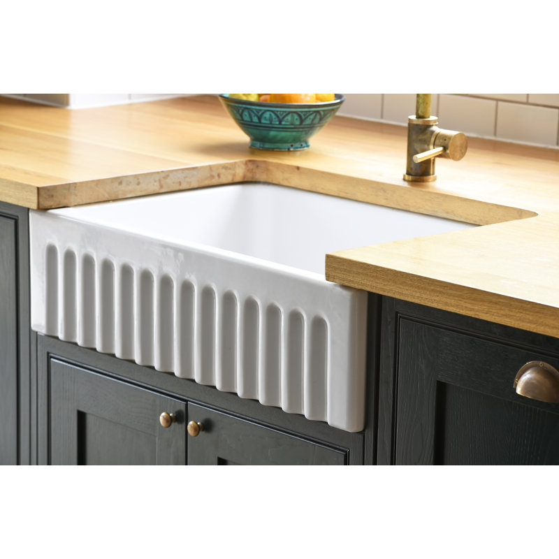 31" Bowland Single Bowl Apron Front Fireclay Kitchen Sink