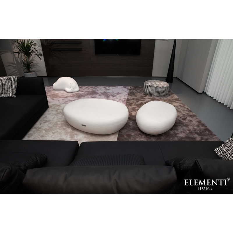  HAWAII Concrete Coffee Table in Pebble Stone Look 99.4 x 71 x 32.8 cm