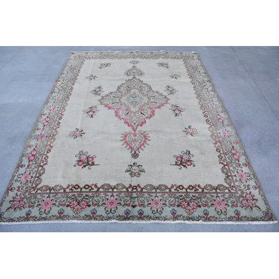Tapis en laine beige élégant Elegant