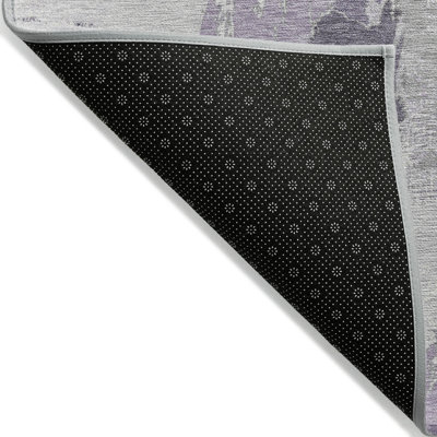 Machine Washable Indoor/Outdoor Claudian ACN1599 Lavender Rug