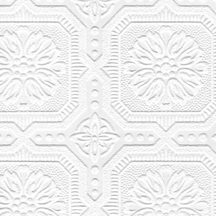 Paintable Floral Vinyl Wallpaper Roll