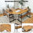 Doireann L-Shaped Metal Base Drafting Table-80712226