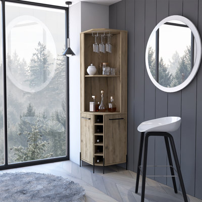 Bar avec rangement pour le vin Coffeen