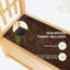Lit de jardin surélevé avec treillis, jardinière verticale en bois avec treillis arqué, lit surélevé avec trous de drainage