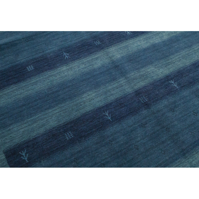 Gabbeh Wool Geometric Area Rug, Rectangle 8'9" x 11'9"