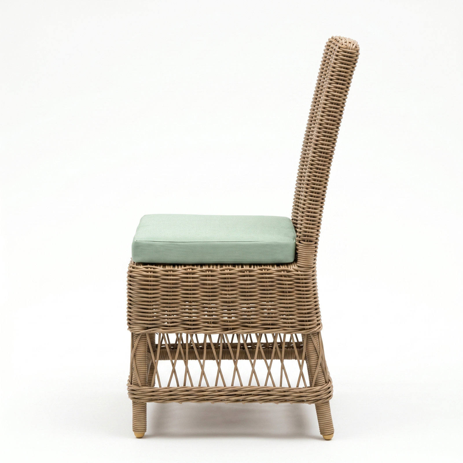 Margot Pebble Outdoor Patio Dining Chairs, Brown, Canvas Spa