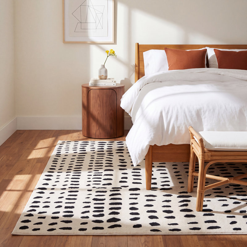 Dey Wool Area Rug, Rectangle 8' x 10'
