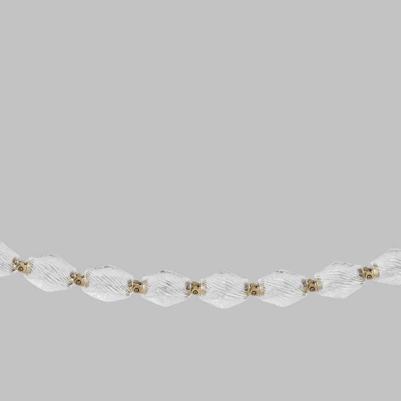 Collier 240 Chandelier, 254.8" H x 2" W x 2" D, Hand Rubbed Antique Brass