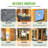 Antigone Cedar Backyard Playhouse With Toy Kitchen-115459783