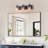 3-Light Vanity Light With Unique Glass Oil Rubbed Bronze Finish