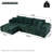 109" Channel Tufted Upholstered L-Shape Sectional Sofa Chaise-532550535-510887628-532550539