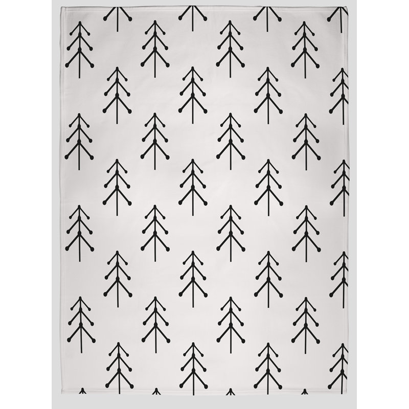 Jeté d'hiver à motifs 50 "x 60", Blanc