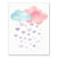 Art sur toile pluie en aquarelle Labarre