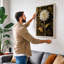 Golden Gerbera Botanical - Wrapped Canvas-837275949-837275960