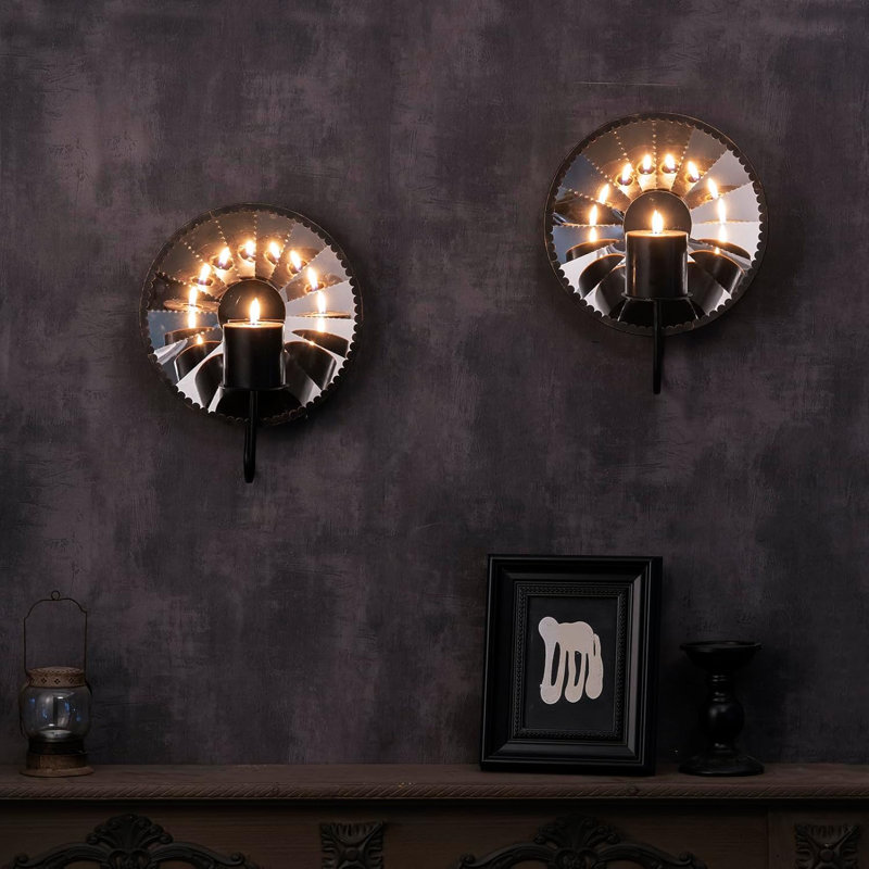 Iron Candle Wall Lamp