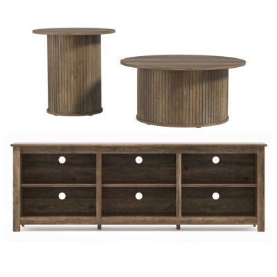 Aurel Modern 3 Piece Living Room Set