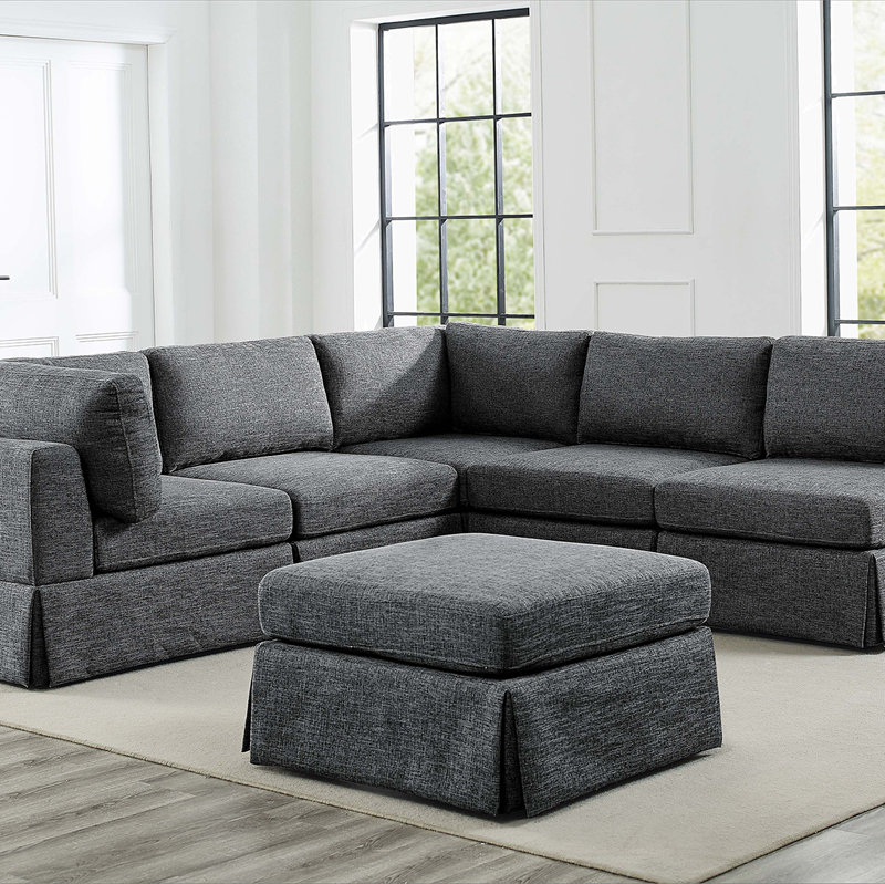 Canapé modulaire 6 pièces rembourré