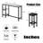 3-People Counter Heihgt Dining Set W/Storage, 4 Piece Kitchen Bar Table Set W/3 Upholstered Stools-913940416