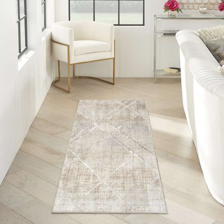 Tapis abstrait gris / moka Douglass
