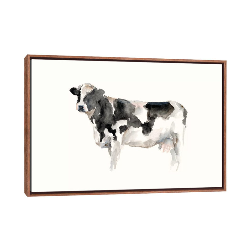 "Farm animal Study III" par Ethan Harper, reproduction d’art, H 32 po x l 48 po x 1,5 po, Toile avec cadre en bois classique