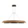 Sean Lavin Noa Large LED Ring Chandelier in Bronze with Washed Black Sea Grass shade