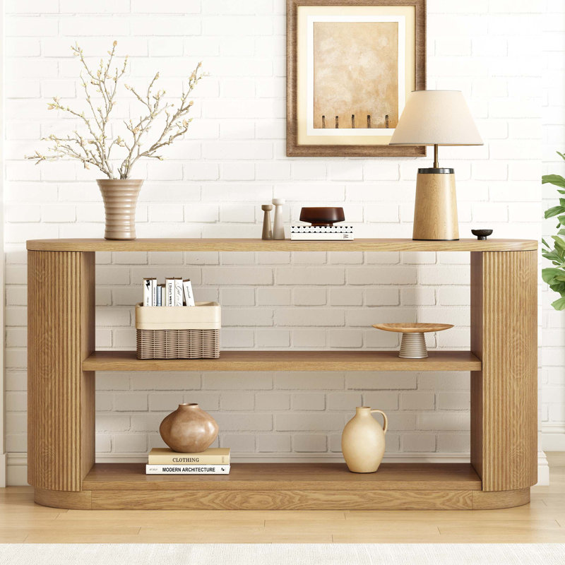 Console de vestibule moderne Mirod, Naturel
