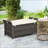 27 Gallon Patio Wicker Storage Bench