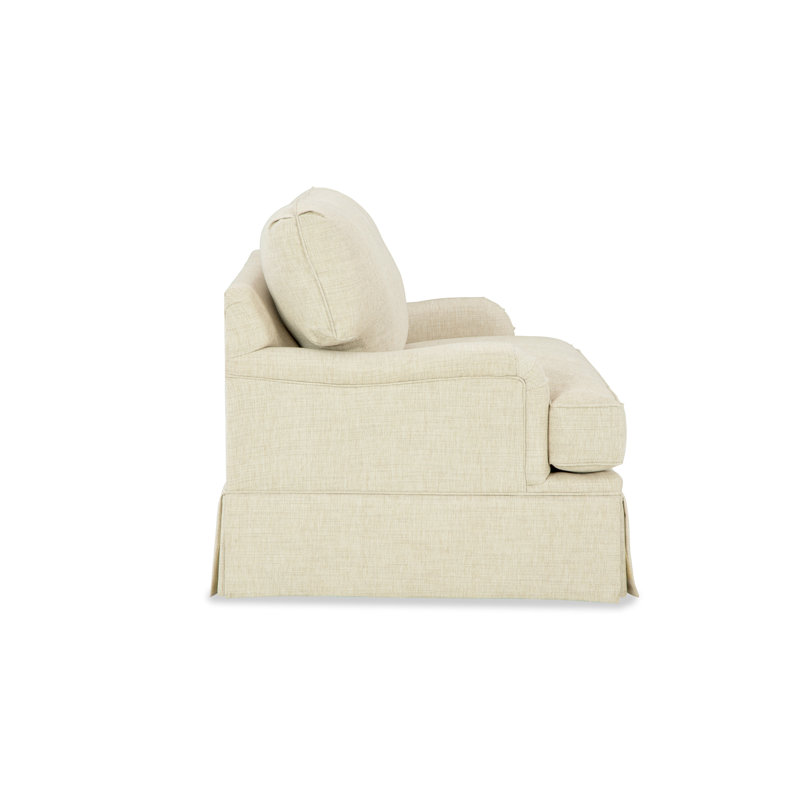 Vivian 56'' Sleeper Sofa, Peyton 31 White Performance Twill