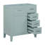 Meuble-lavabo de salle de bain 30 po seulement, 1 porte et 3 tiroirs, vert