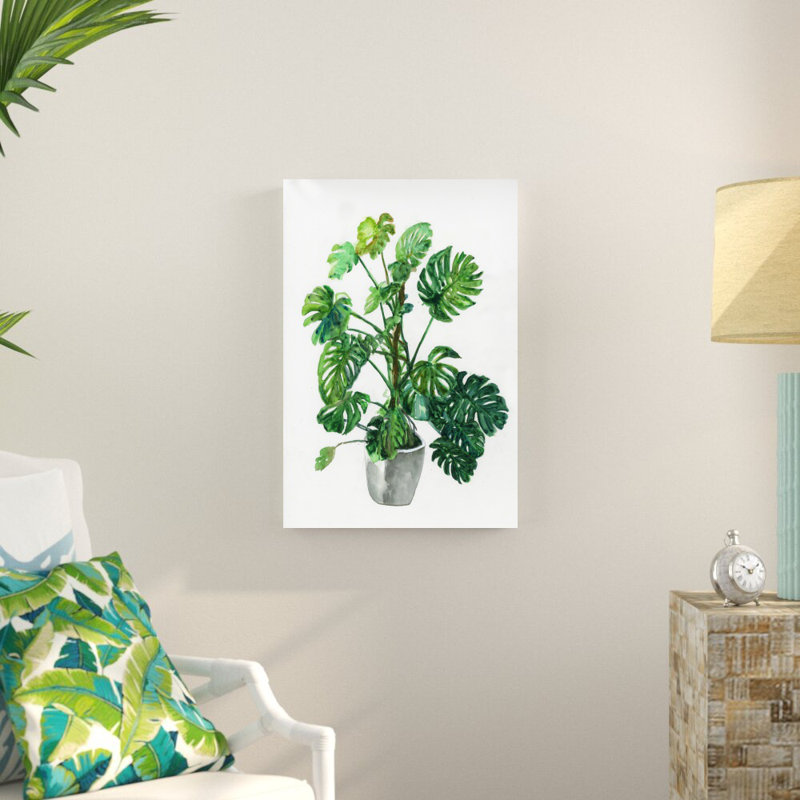 «Monstera Plant», reproduction d'art sur toile tendue, H 30 po x l 20 po