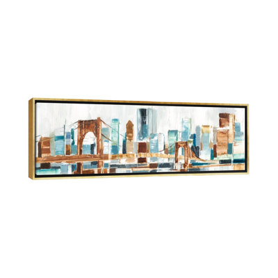 Reproduction d’art panoramique sur toile, "City Colors III" par Ethan Harper