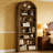 Arched shape Bookcase with open shelves-102163066