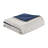 7 Piece Blue King Bedroom Comforter - Faux Suede, Luxury Touch Suede For Piece, Cozy Bedding