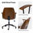 Oswina 37.75" H Polyester Office Chair -1853128030