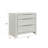 Modern Transitional Nightstand With 3 Drawers, Bed Side Table