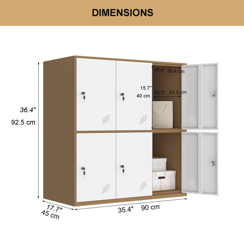 Metal 90cm Storage Cabinet