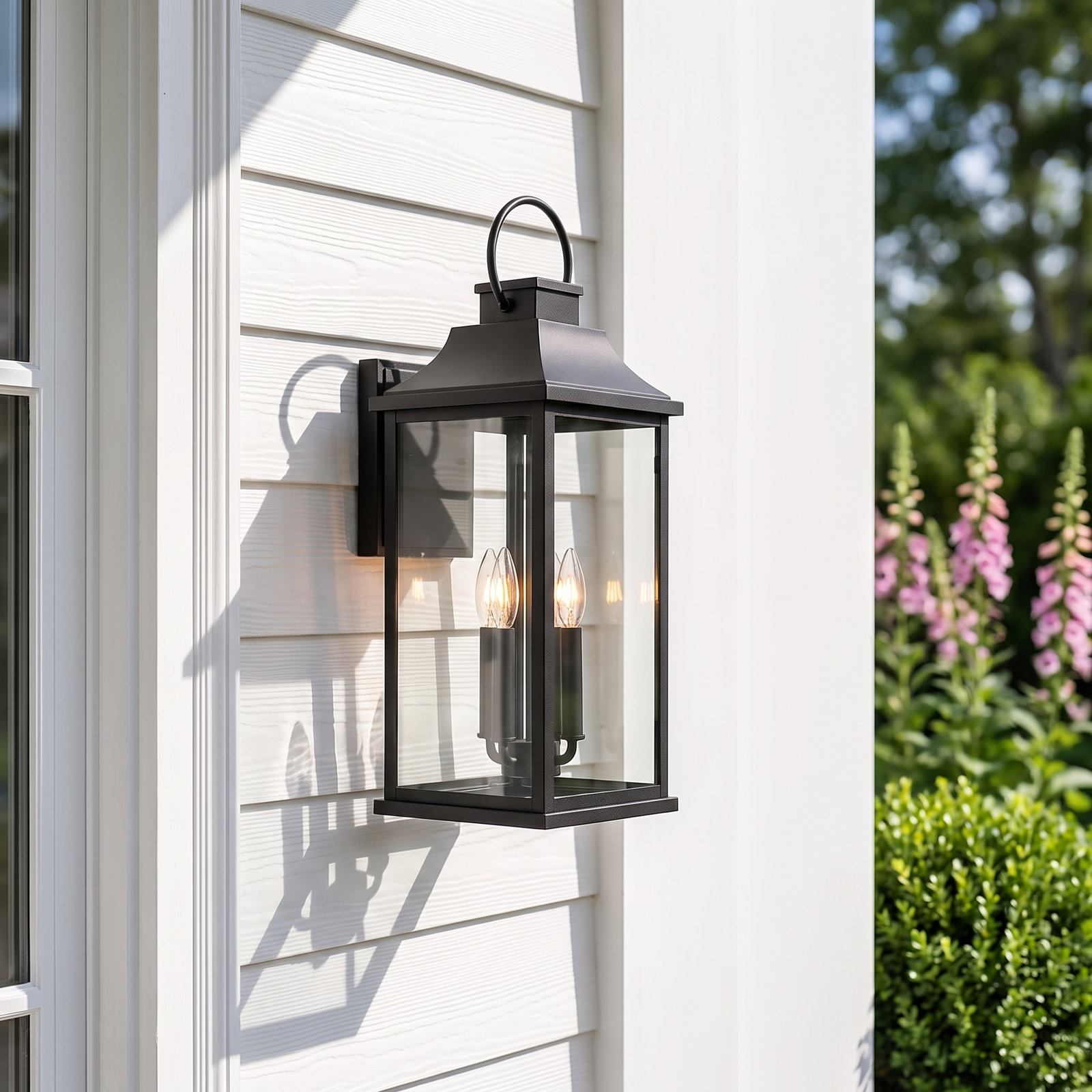 Outdoor Wall Light, Black