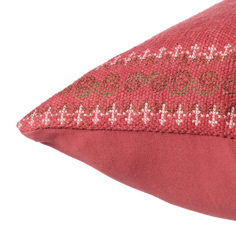 Luisa Tribal Red/ Brown Pillow Cover 24 Inch